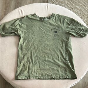 No Boundaries Olive Green Short Sleeve Tee